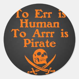 À Arrr Est Pirate Stickers