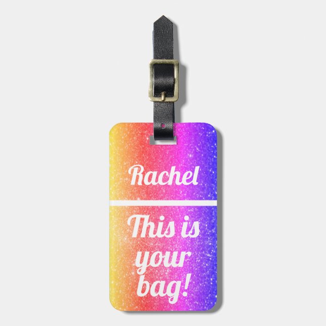 À Bagage A personnalisé ceci est votre étiquette drôle de (Devant Vertical)