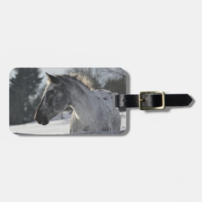 À Bagage Ajoutez votre propre étiquette de bagages photo vo (Devant horizontal)