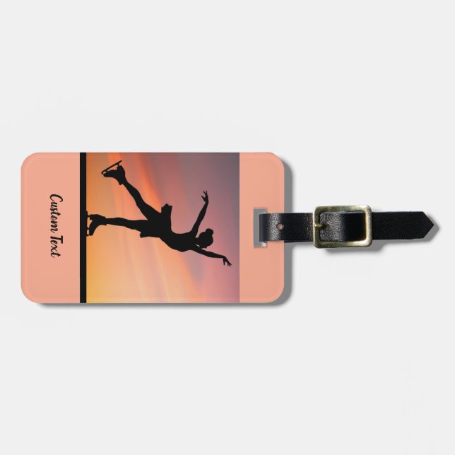 À Bagage Baguette cadeau pour étiquette de patinage artisti (Devant horizontal)