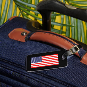 À Bagage Drapeau américain patriotique étiquette de voyage 