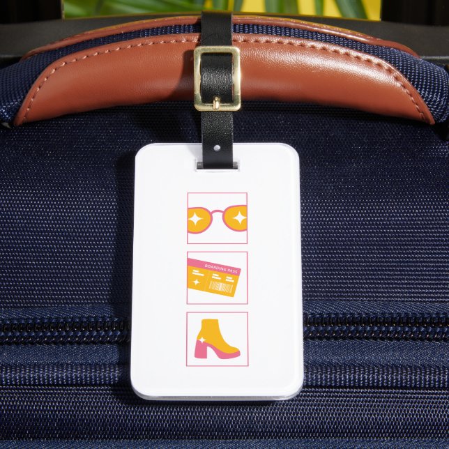 À Bagage Étiquette Aller sur les bagages de vacances (Insitu Rectoal 2)