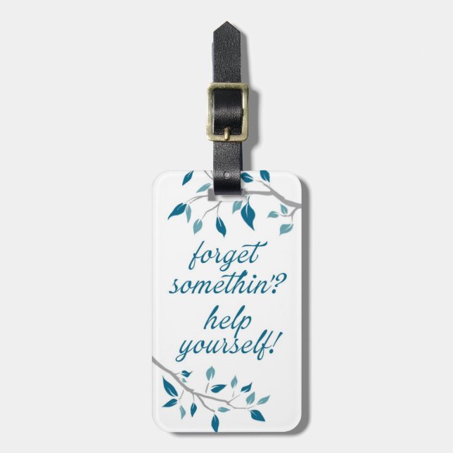 À Bagage Étiquette Articles de toilette de la salle de bain (Devant Vertical)