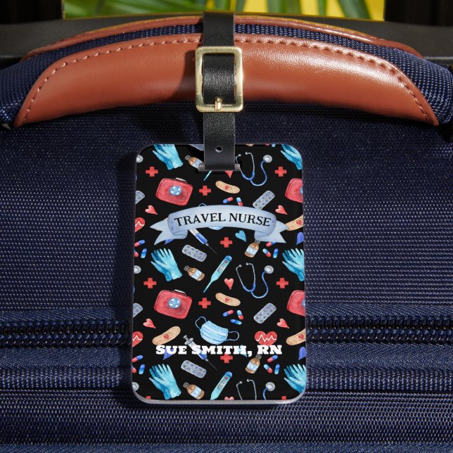 À Bagage Étiquette cadeau de l'infirmière de voyage personn (Insitu Rectoal 2)