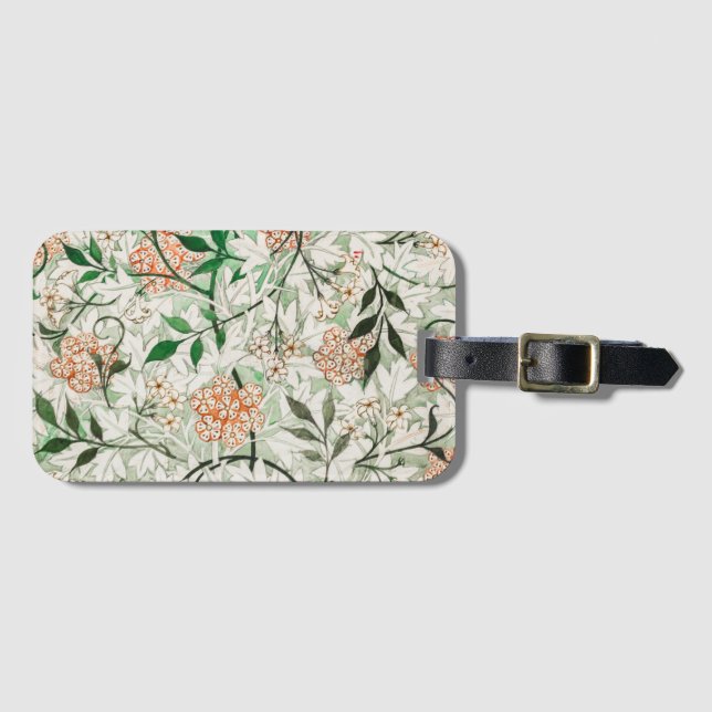 À Bagage Étiquette de bagage: WILLIAM MORRIS : JASMINE (Devant Horizontal)