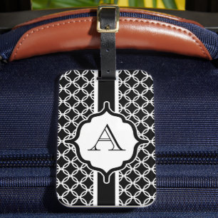 À Bagage Étiquette de bagages en dentelle noire