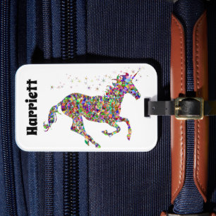 À Bagage Étiquette de bagages Monogram Unicorn