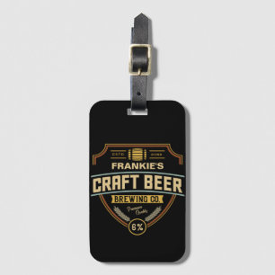 À Bagage Étiquette de bière artisanal personnalisé brasseri