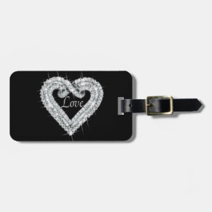 À Bagage Étiquette de la valise Coeur Diamant