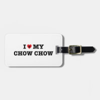 Étiquette de la valise de Chow Chow