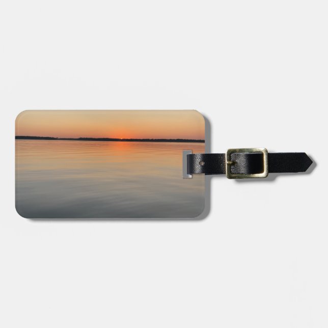 À Bagage Étiquette de la valise du coucher du soleil (Devant horizontal)