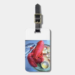 À Bagage étiquette de l'amant du homard