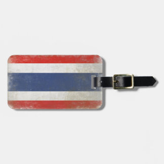 À Bagage Étiquette de sac avec le drapeau affligé de la