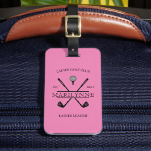 À Bagage Étiquette de sac de golf personnalisée pour dames