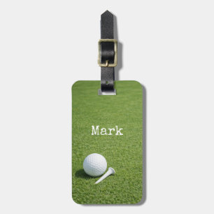 À Bagage Étiquette de sac de golfeur avec balle de golf au 