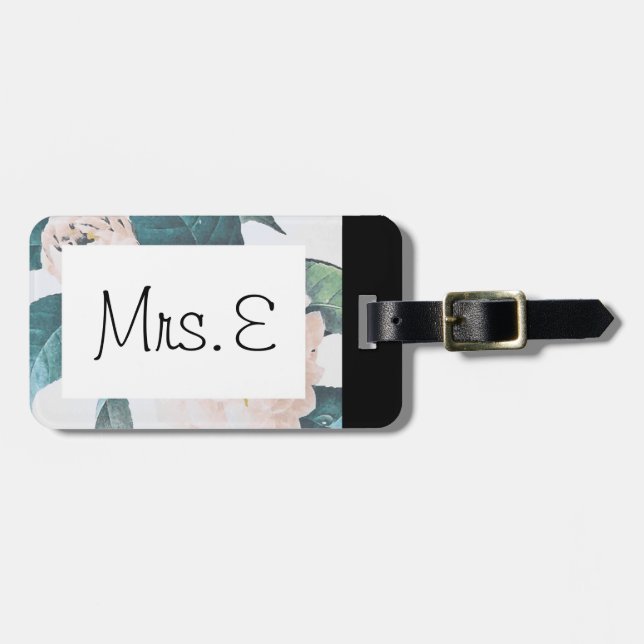 À Bagage Étiquette de sac de jeune-marié (Devant horizontal)