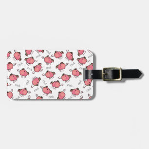 À Bagage Étiquette de sac personnalisée par porcs mignons