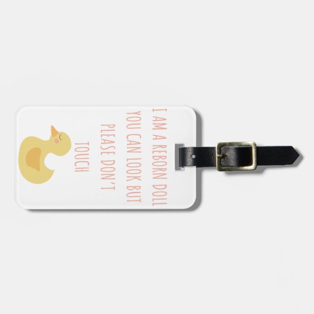 À Bagage Étiquette de siège de voiture de poupée renaissant (Devant horizontal)