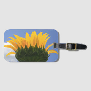 À Bagage Étiquette des bagages de couronne de tournesol
