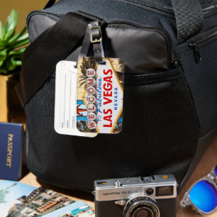 À Bagage Étiquette des bagages des signes de Las Vegas