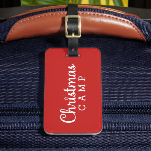 À Bagage Étiquette des bagages du camp de Noël