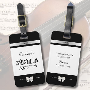 À Bagage Étiquette d'identification pour étui de violon noi