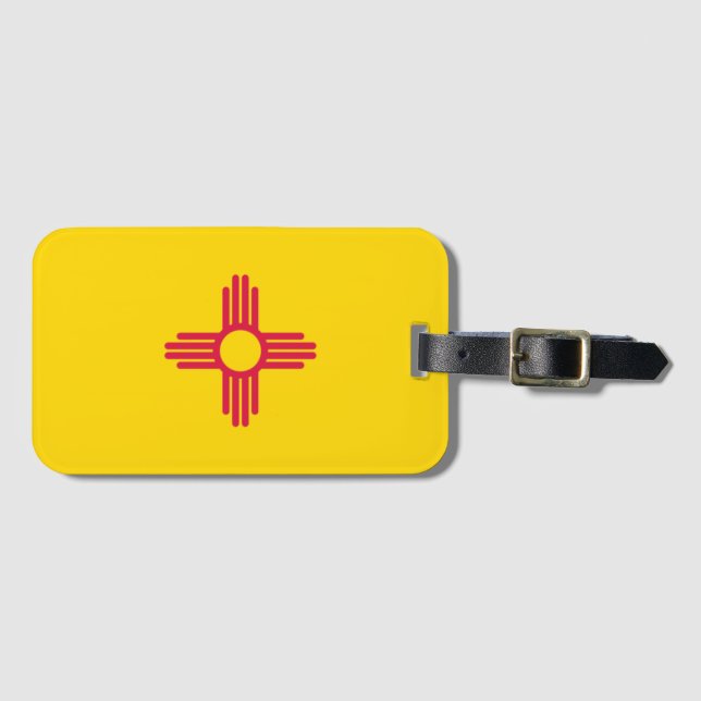 À Bagage Étiquette du drapeau de l'État du Nouveau-Mexique (Devant Horizontal)