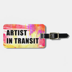À Bagage Étiquette faite sur commande colorée chaude de