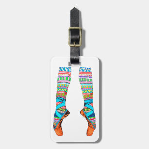 À Bagage Étiquette heureuse de ballet