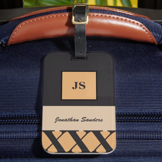 À Bagage Étiquette Masculine monogramme Neutre (Insitu Rectoal 2)