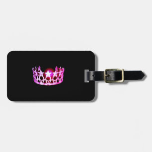 À Bagage Étiquette Miss USA Raspberry Pink Crown Luggage