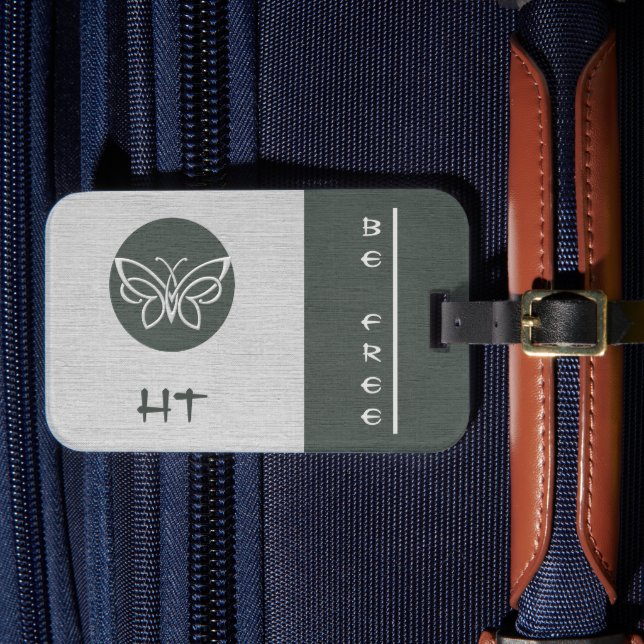 À Bagage Étiquette Monogramme Papillon Linge Regarder les b (Insitu Rectoal 4)