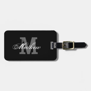 À Bagage Étiquette monogramme personnalisée pour bagages de