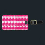 À Bagage Étiquette Motif Pink Coeur mignon<br><div class="desc">Balise simple et douce Coeurs mignons Motif avec un motif répétitif de petits coeurs roses. Un texte peut être ajouté à cette conception pour lui donner une touche personnelle.</div>