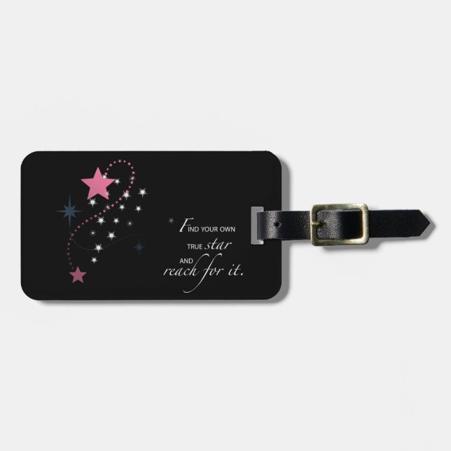 À Bagage Étoile de diplôme de nièce, cadeau, étiquette (Devant horizontal)