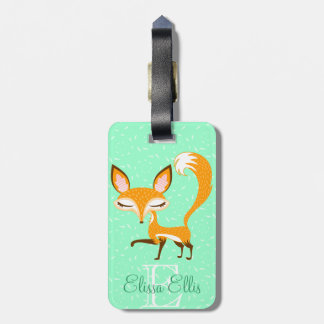 À Bagage Lil Foxie - Fox Girly mignon - étiquette faite sur