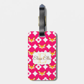 À Bagage Lil Foxie - Fox Girly mignon - étiquette faite sur