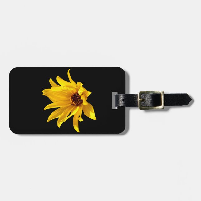 À Bagage Tête de marguerite jaune Helenium Étiquette de bag (Devant horizontal)