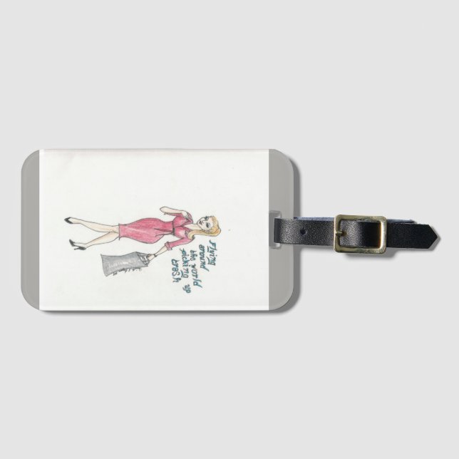 À Bagage "Volant autour du monde étiquette de sac prenant (Devant Horizontal)