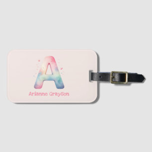 À Bagage Voyage Monogramme 'A' - Étiquette de voyage person