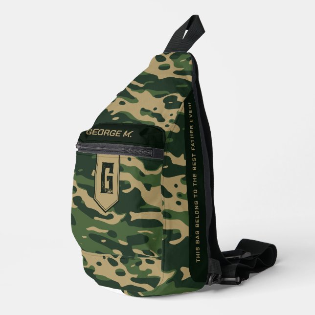 À Bandoulière Camouflage Motif Sac de carrosserie pour homme/pèr (Coin droit)