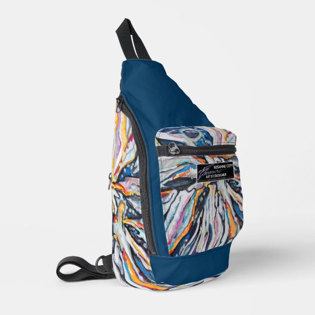 À Bandoulière EMBARK - Sac Bleu (Coin gauche)