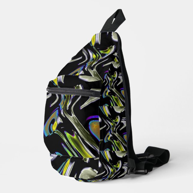 À Bandoulière Formes Futures Jaune Chrome Sling sac (Coin droit)