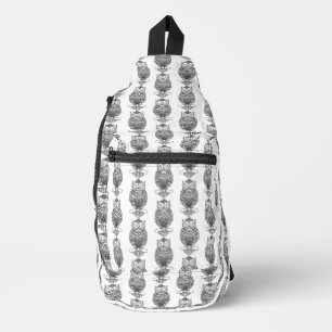 À Bandoulière Hibou (blanc) - Sac banane