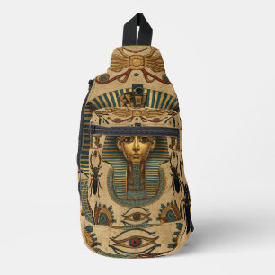 À Bandoulière Imprimé Pharaonique Sac Banane