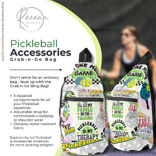 À Bandoulière Sac banane Grab-n-Go pour accessoires de picklebal