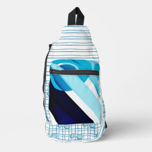 À Bandoulière Sac "Blue Seas" Coupé