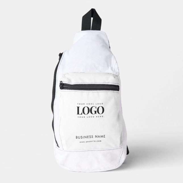 À Bandoulière Sac Crossbody personnalisé avec logo et texte rect (Recto)