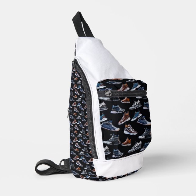 À Bandoulière Sac de coupe de couture d'impression (Coin gauche)