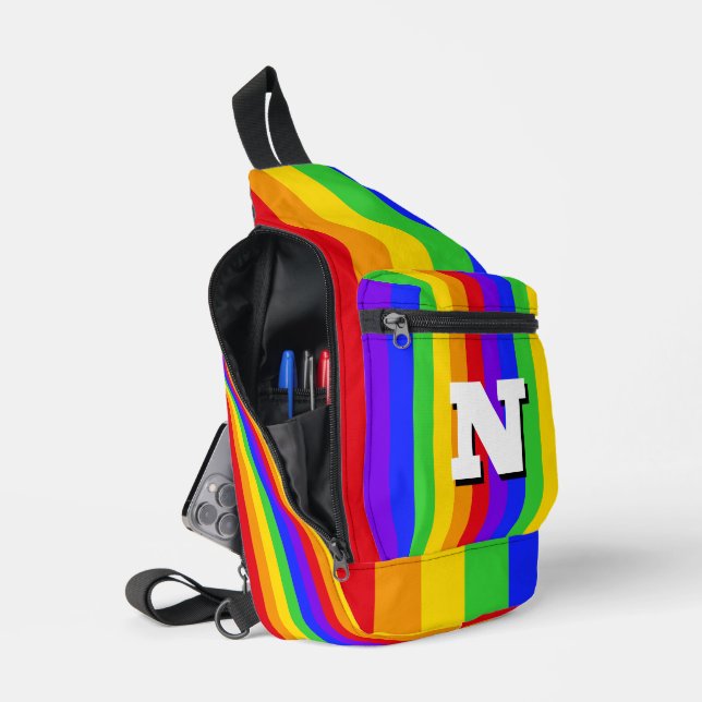 À Bandoulière Sac de sport monogrammé (Ouvrir)